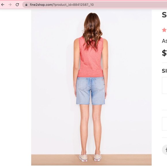 Sundry - NWOT - Sleeveless Twist Tank - Size 2 - Stone - Picture 4 of 4